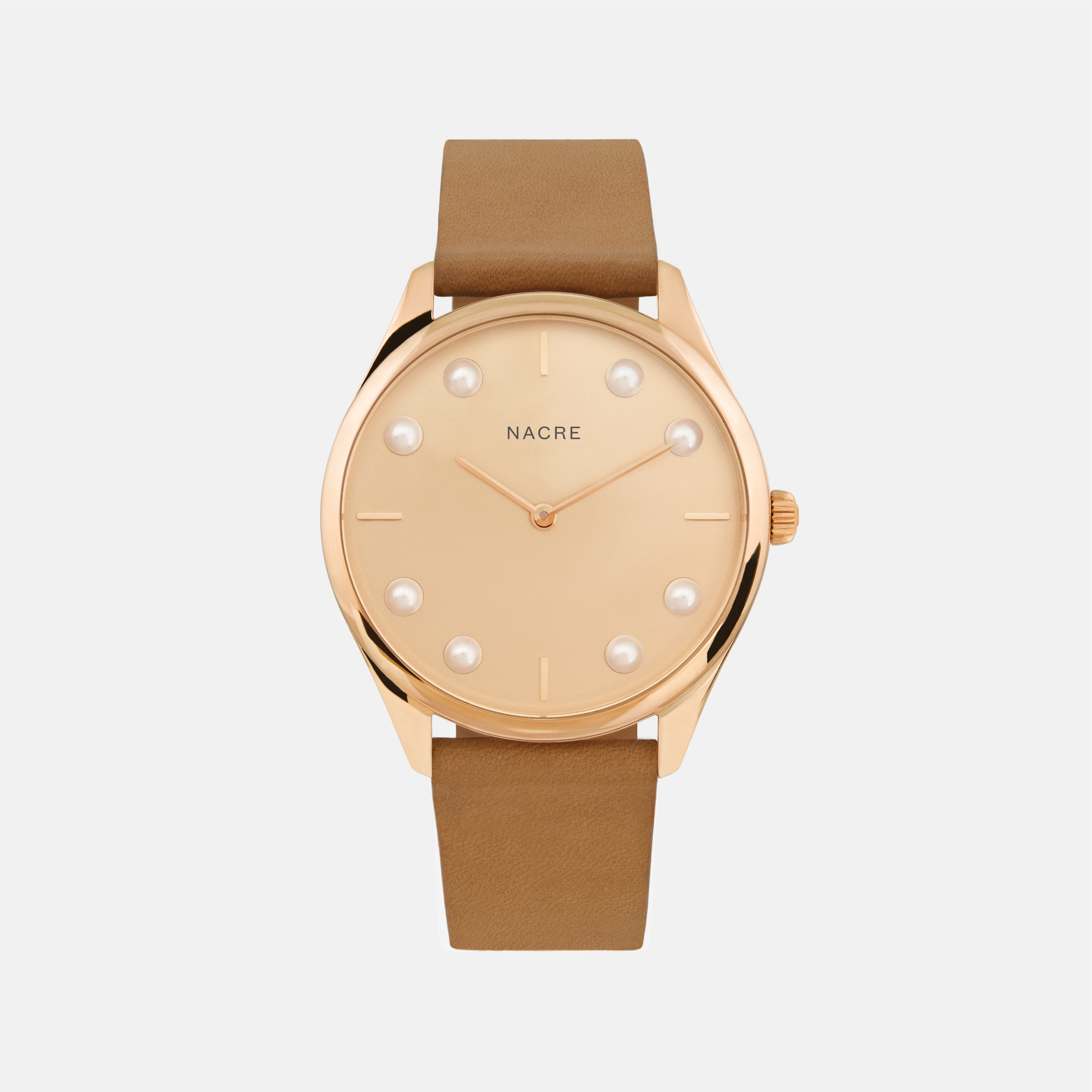 Lune 8 - Rose Gold - Navy Leather